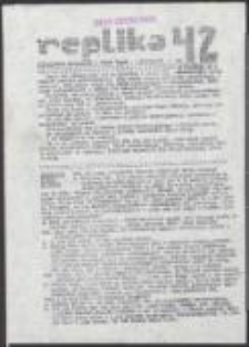 Replika. Miesięcznik niezależny Dolny Śląsk, nr 42