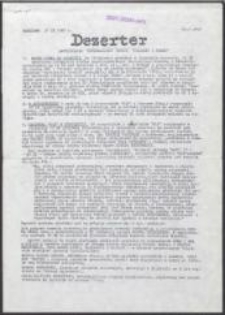Dezerter. Dwutygodnik informacyjny Ruchu "Wolność i Pokój", nr 1(47)