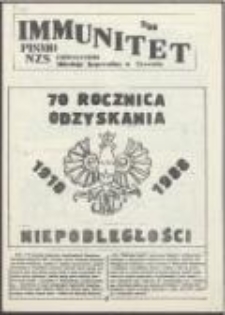 Immunitet. Pismo NZS Uniwersytetu Mikołaja Kopernika w Toruniu, nr 3