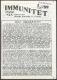 Immunitet. Pismo NZS Uniwersytetu Mikołaja Kopernika w Toruniu, nr 2(6)