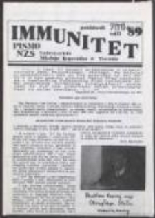 Immunitet. Pismo NZS Uniwersytetu Mikołaja Kopernika w Toruniu, nr 7(11)