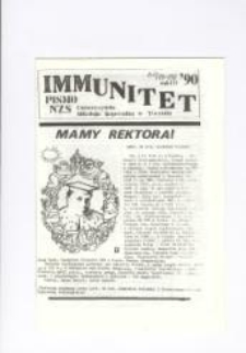 Immunitet. Pismo NZS Uniwersytetu Mikołaja Kopernika w Toruniu, nr 6/7(18/19)
