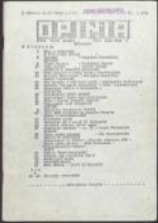 Opinia. Pismo Ruchu Obrony Praw Człowieka i Obywatela, nr 1(9)