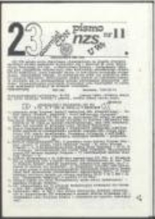 23 dawniej CDN. Pismo NZS U[niwersytet] Wr[ocławski], nr 11