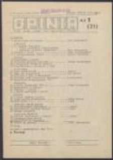 Opinia. Pismo Ruchu Obrony Praw Człowieka i Obywatela, nr 1(21)