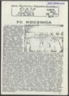 Żak. Pismo Niezależnego Zrzeszenia Student&oacute;w AM, AR, KUL, UMCS, PL, nr 10/11