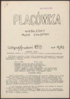 Plac&oacute;wka, nr 12/13
