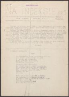 Na Indeksie. Pismo członk&oacute;w i sympatyk&oacute;w NZS, nr 5
