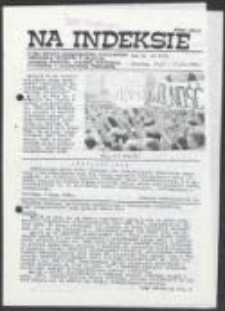 Na Indeksie. Pismo Komisji Koordynacyjnej Niezależnego Zrzeszenia Studentów w składzie: Akademia Rolnicza, Akademia Wychowania Fizycznego i Politechnika Wrocławska, nr 8(39)