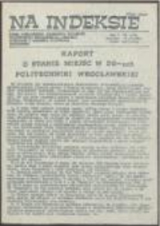 Na Indeksie. Pismo Niezależnego Zrzeszenia Student&oacute;w Politechniki Wrocławskiej, Akademii Rolniczej i Akademii Wychowania Fizycznego, nr 01(48)