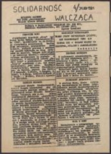 Solidarność Walcząca. Biuletyn Wojenny MKS NSZZ "Solidarność" Region Ziemia Łódzka, nr 4