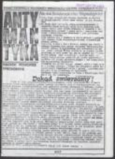 Antymantyka. Pismo Federacji Młodzieży Walczącej, nr 22