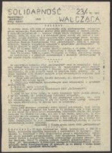 Solidarność Walcząca, nr 23