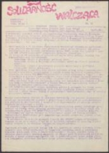 Solidarność Walcząca. Biuletyn Wojenny Międzyzakładowego Komitetu NSZZ "Solidarność" Ziemi Łódzkiej, nr 36