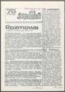 Solidarność Walcząca. Biuletyn Międzyzakładowego Komitetu "S" Ziemi Łódzkiej, nr 75