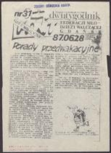 Monit. Dwutygodnik Federacji Młodzieży Walczącej, nr 31