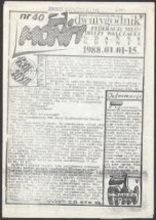 Monit. Dwutygodnik Federacji Młodzieży Walczącej, nr 40