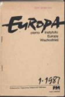 Europa. Pismo Instytutu Europy Wschodniej, nr 1