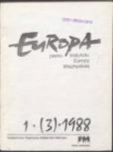 Europa. Pismo Instytutu Europy Wschodniej, nr 1(3)