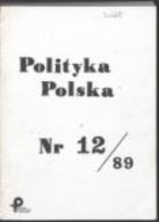 Polityka Polska. Pismo środowisk Ruchu Młodej Polski, nr 12