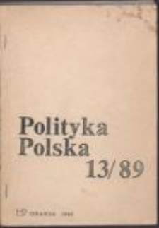 Polityka Polska. Pismo środowisk Ruchu Młodej Polski, nr 13