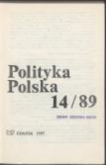 Polityka Polska. Pismo środowisk Ruchu Młodej Polski, nr 14