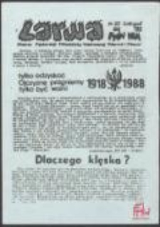 Larwa. Pismo Federacji Młodzieży Walczącej Warmii i Mazur, nr 20