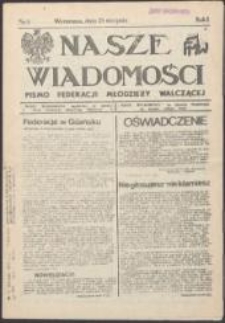 Nasze Wiadomości. Pismo Federacji Młodzieży Walczącej, nr 5