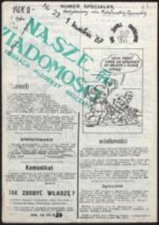 Nasze Wiadomości. Pismo Federacji Młodzieży Walczącej, nr 23