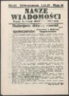 Nasze Wiadomości. Pismo Federacji Młodzieży Walczącej, nr 29