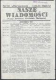 Nasze Wiadomości. Pismo Federacji Młodzieży Walczącej, nr 36