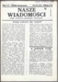 Nasze Wiadomości. Pismo Federacji Młodzieży Walczącej, nr 39