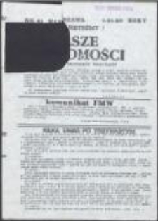 Nasze Wiadomości. Pismo Federacji Młodzieży Walczącej, nr 41