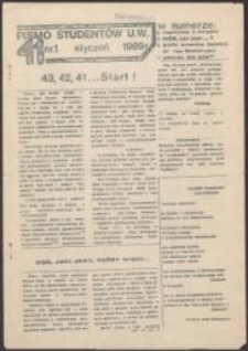 41 [Czterdzieści Jeden], Pismo student&oacute;w UW, nr 1