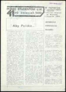 41 [Czterdzieści Jeden], Pismo student&oacute;w UW, nr 2