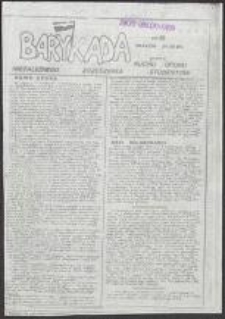 Barykada. Pismo Ruchu Oporu Niezależnego Zrzeszenia Studentów, nr 16