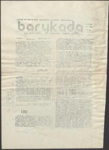 Barykada. Pismo Ruchu Oporu Niezależnego Zrzeszenia Studentów, nr 25