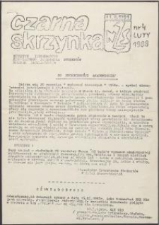 Czarna Skrzynka. Biuletyn Informacyjny Niezależnego Zrzeszenia Studentów Uczalni Szczecińskich, nr 4