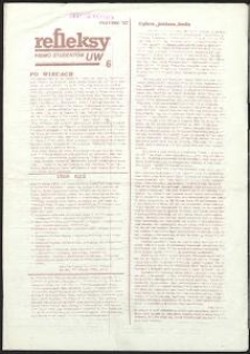 Releksy. Pismo Student&oacute;w UW, nr 6