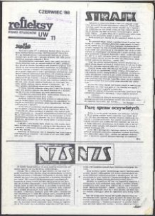 Releksy. Pismo Student&oacute;w UW, nr 11