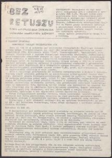 Bez Retuszu. Pismo Niezależnego Zrzeszenia Studentów Uniwersytetu Śląskiego, nr 9