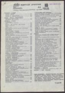 AS. Biuletyn pism związkowych i zakładowych, nr 18