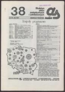 AS. Biuletyn pism związkowych i zakładowych, nr 38