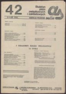 AS. Biuletyn pism związkowych i zakładowych, nr 42