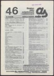 AS. Biuletyn pism związkowych i zakładowych, nr 46