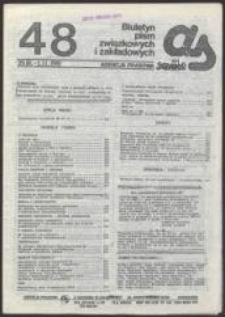 AS. Biuletyn pism związkowych i zakładowych, nr 48
