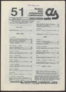 AS. Biuletyn pism związkowych i zakładowych, nr 51