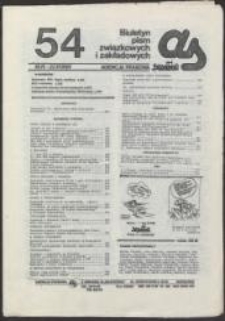 AS. Biuletyn pism związkowych i zakładowych, nr 54