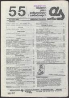 AS. Biuletyn pism związkowych i zakładowych, nr 55