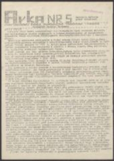 Arka. Pismo Tymczasowej Komisji Koordynacyjnej Niezależnego Zrzeszenia Student&oacute;w Uczelni Warszawy, nr 5
